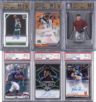 2010-2019 Bowman and Assorted Brands Multi-Sports Stars Graded Collection (6 Different)